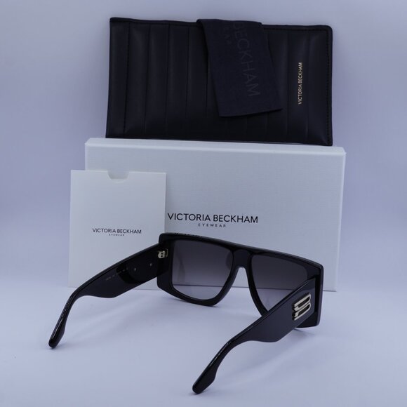 Victoria Beckham VB678S 001 Sunglasses Black Square Frame, Grey Lenses - Picture 9 of 9